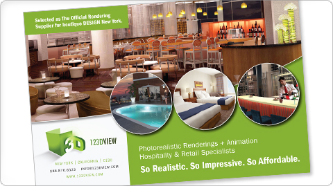 123DView - A 3D Rendering company for designers, architects, and space planners.